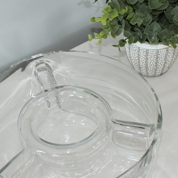 Krosno divided glass serving dish - Picture 3 of 7